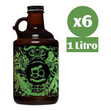 Sixpack Growler Cerveza Artesanal +56 Ipa 1 Litro Vidrio 6 Unidades