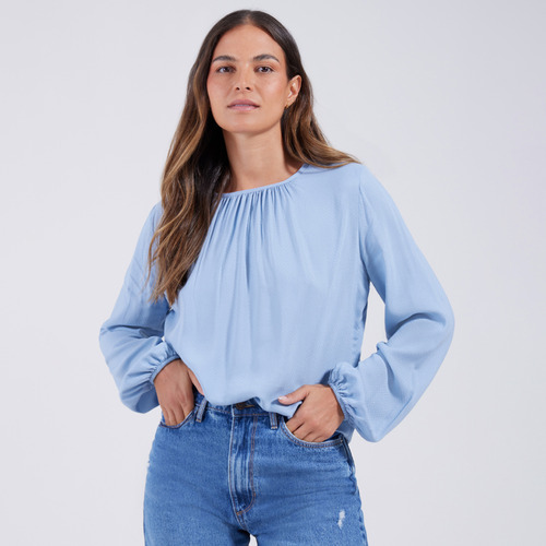 Blusa Mujer Ostu M/l Azul Viscosa 40120868-5188