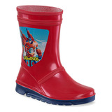 Botas De Lluvia Crymini Rojo-azul Para Niño Los Gomosos