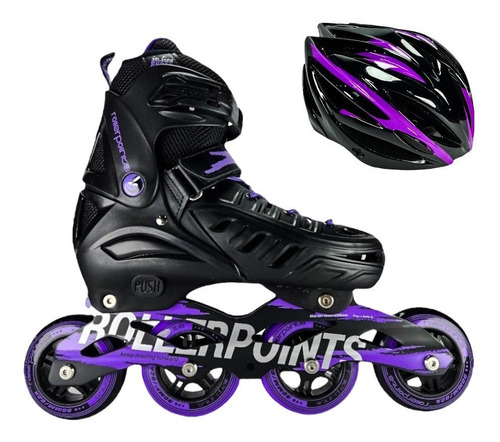 Patines Semiprofesionales Roller Points + Casco Profesional