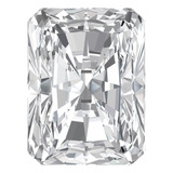 1 To 2.5 Ct Radiant Cut Vvs1 Simulated Clear April Birthston