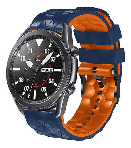 Correa De Reloj Bicolor Azul Naranja Para Xiaomi Haylou Rs4