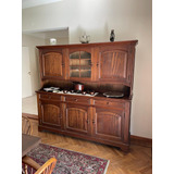 Mueble Doble Vajillero Roble Eslavonia Antiguo