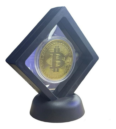 Bitcoin Moneda Conmemorativa Trading Trader Marco Flotante