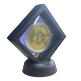 Bitcoin Moneda Conmemorativa Trading Trader Marco Flotante