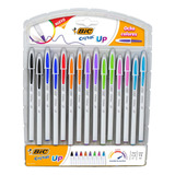 Pluma Bic Cristal Up Escritura Ultra Suave 1.2 Mm 15 Piezas 