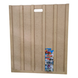 Expositor De Blister Cartelas Hot Wheels 67x80cm Mdf Cru