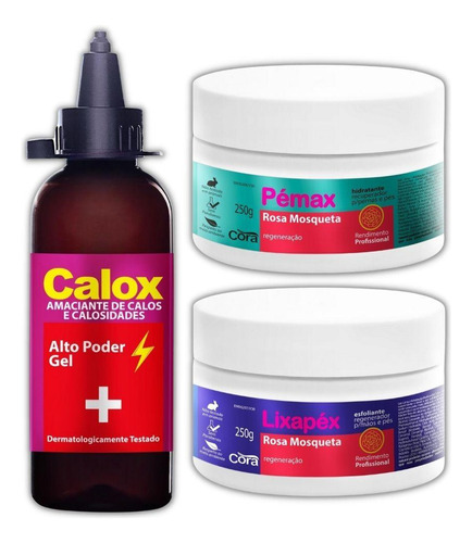 Amaciante Calox Gel Lixapéx Pémax Rosa Mosqueta Spa Dos Pés