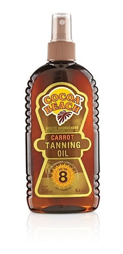 Aceite Bronceador Cocoa Beach Fps 8 X 250 Ml ( Pack X 6 )
