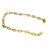 Pulsera Gruesa Oro Gold Filled 14k - Eslabon Oval 1x1 - 22cm