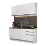 Mueble De Cocina Completo Madesa Glamy 160001 S Tamp B, Color Blanco