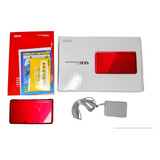 Nintendo 3ds Rojo Metálico Memoria 64gb Y 100 Juegos N3ds