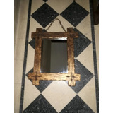 Espejo Antiguo De Madera