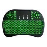 Mini Teclado Iluminado Air Mouse Touch Wireless 3 Cores Led