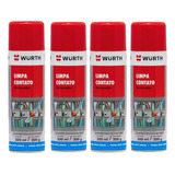 4 Unidades Limpa Contato Spray  Wurth Eletrônico 300ml