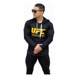 Polera Long Fit / Manga Largas Con Capucha Ufc