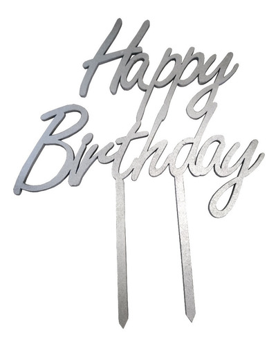 Letrero Para Pastel Topper Cake Happy Birthday Hb1