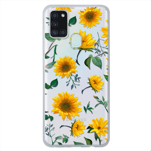 Funda Para Samsung Galaxy Mujer Flores Girasoles Uso Rudo