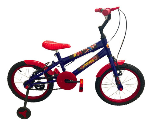 Bicicleta Infantil Aro 16 Com Adesivo Homem Aranha  