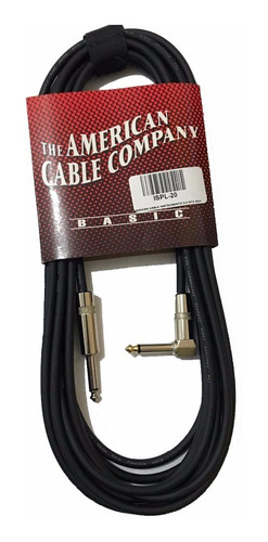 American Cable Ispl-20 Instrumento Guitarra Bajo 6 Metros
