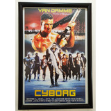Van Damme Cyborg / Poster Enmarcado 50 X 35 Cms 