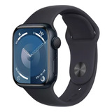 Apple Watch Series 9 Gps  Caja De Aluminio Color Medianoche De 41 Mm  Correa Deportiva Color Medianoche - S/m - Distribuidor Autorizado