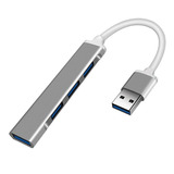 Adaptador Multidivisor Usb C Hub 3.0 Tipo C 3.1 De 4 Puertos