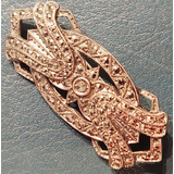 Prendedor Broche Plata 900 Antiguo Art Deco Liberty 45 Mm