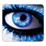 Mousepad Personalizado Ojos Celeste Mujer Diseño Moderno 523