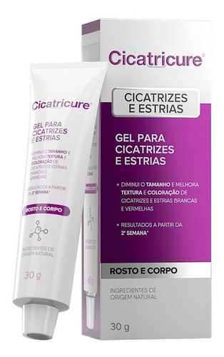 Gel Para Cicatrizes E Estrias Cicatricure 30g