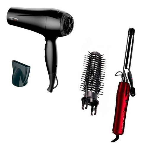 Combo Secador De Pelo Gama 2200w + Rizador Buclera Remington