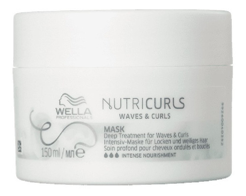 Máscara Wella Nutricurls Cabelo Ondulado E Cacheado 150ml