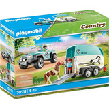 Playmobil Country Coche Con Remolque Para Pony 70511