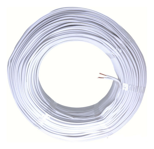 Fio Paralelo 1,5mm C/15mts Flexível Elétrico Extensão Dupla Cor Da Cobertura Branco