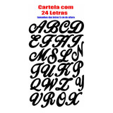 Alfabeto Adesivo Metalizado Letra Com 5 Cm De Altura 