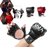 Mma Muay Thai/guantes Mitone De Boxeo Piel Entrenamiento Ufc