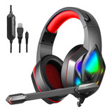 Pro Gaming Headset Stereo Deep Bass 3.5mm Compatible Con Ps4