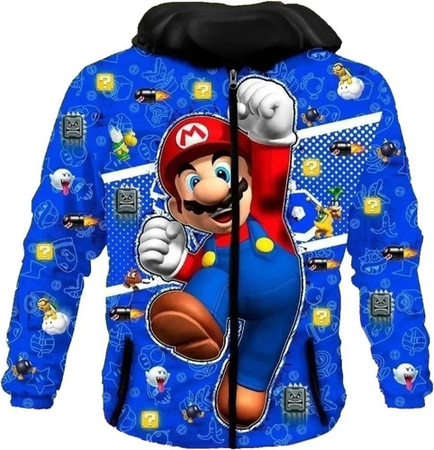 Chaqueta  Niño Naruto O Mario Bros Envió Gratis 