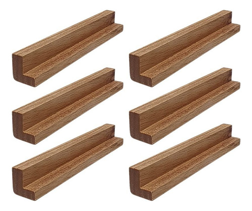 Manija Tirador En L De Madera Paraiso 20 Cm Pack X 6