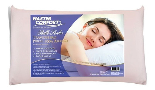 Travesseiro Bello Sonho Percal  100% Algodão Master Comfort