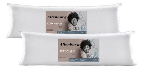 Kit 2 Travesseiros Body Pillow Grande 40cm X 1,30m Altenburg