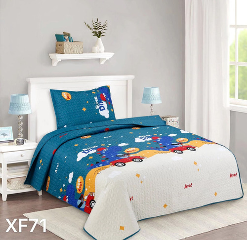 Cubrecama Verano Quilt 1  1/2 Plazas - Modelos Infantiles