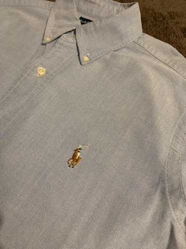 Camisa Polo Ralph Lauren Azul Talla S Como Nueva