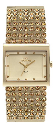 Relógio Technos Feminino Crystal Dourado - 2035myn/1d