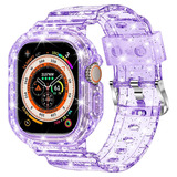 Pulsera Para Apple Watch Ultra Xyf Glitter Purpura, 49mm