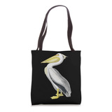 Pelican Gift Cute White Pelican Cute Bird Bolsa De Tela