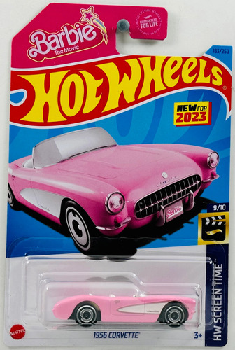 Hot Wheels # 9/10 - 1956 Corvette - 1/64 - Hkg52