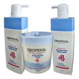 Shampoo Y Acondicionador + Crema Capilar Obopekal Total 4