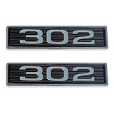 Par Emblemas 302 Toma De Aire Cofre Ford Mustang 69 70