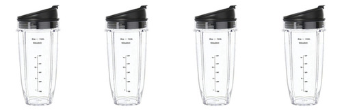 4 Vasos Batidora Repuesto Para Batidora Nutri Blender